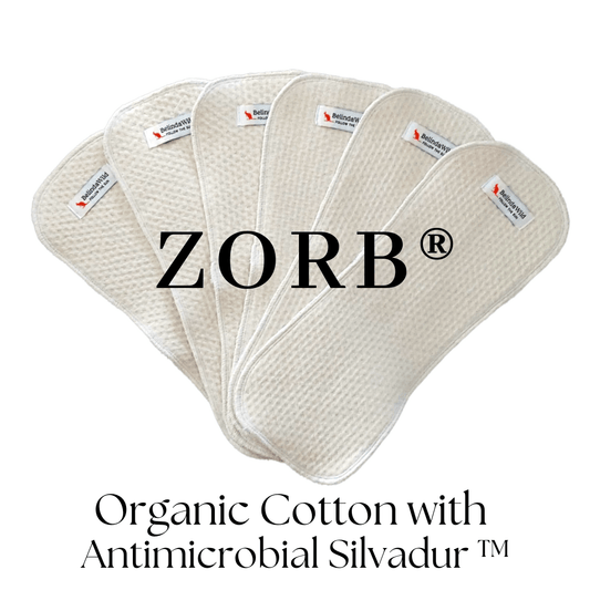INSERTI in Zorb® Organic Cotton con Antimicrobial SILVADUR® per pannolini lavabili. - BelindaWild